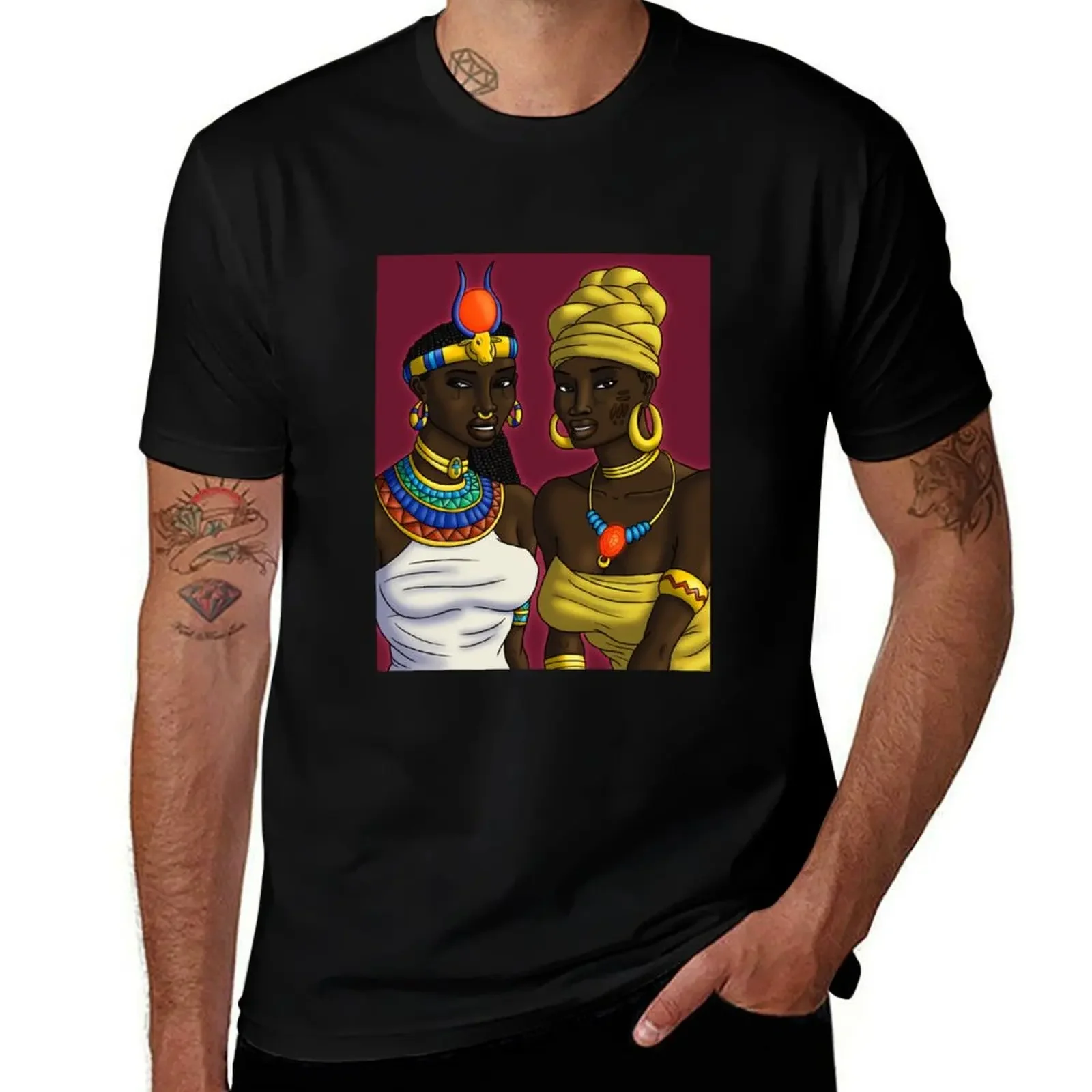 African Love Goddesses T-Shirt custom shirt Short sleeve tee t shirts for men