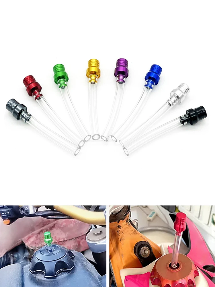 AliExpress NONE BLALION Universal Motorcycle Gas Fuel Cap Single Valve Vent Breather Hose Tube For Moto ATV Dirt Bike Fuel Tank Breather Pipe