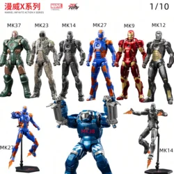 Original ZDDTS 1/10 Ratio The Avengers Iron Man Mrak 27(Disco‌) MK14 MK23 MK1-MK40 Action Figure Garage Kit Toys Boy's Gift