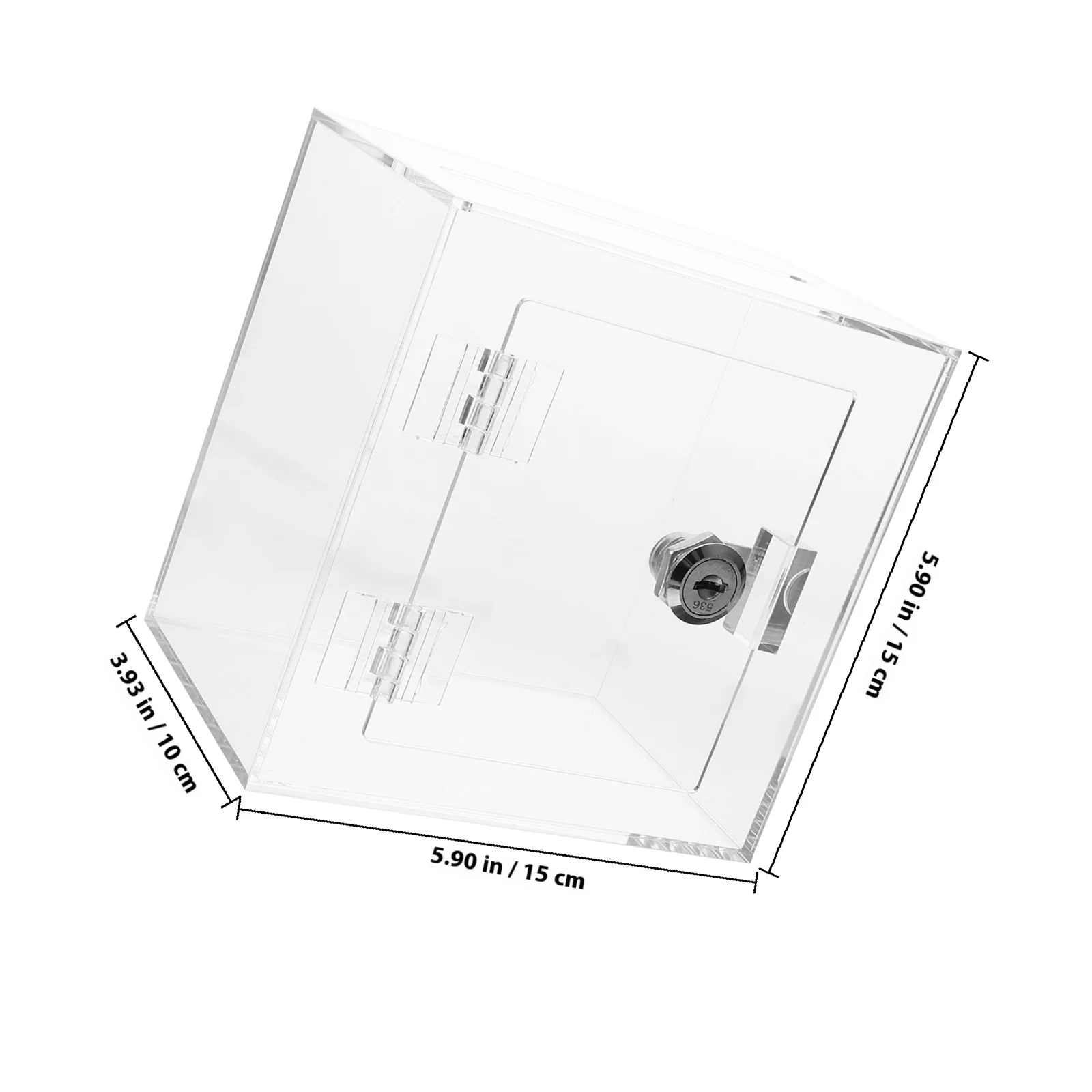 صندوق التبرع من الأكريليك الشفاف القابل للقفل، اقتراح الاقتراع، صندوق التبرع، صندوق البريد، حاوية بريد الرسالة #2