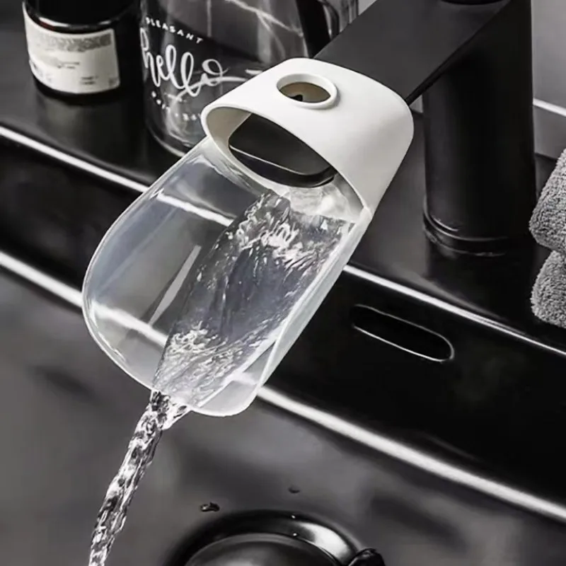 Splash-proof faucet extension kit for water troughs, made of durable plastic, suitable for kitchen sinks, bathrooms and showers