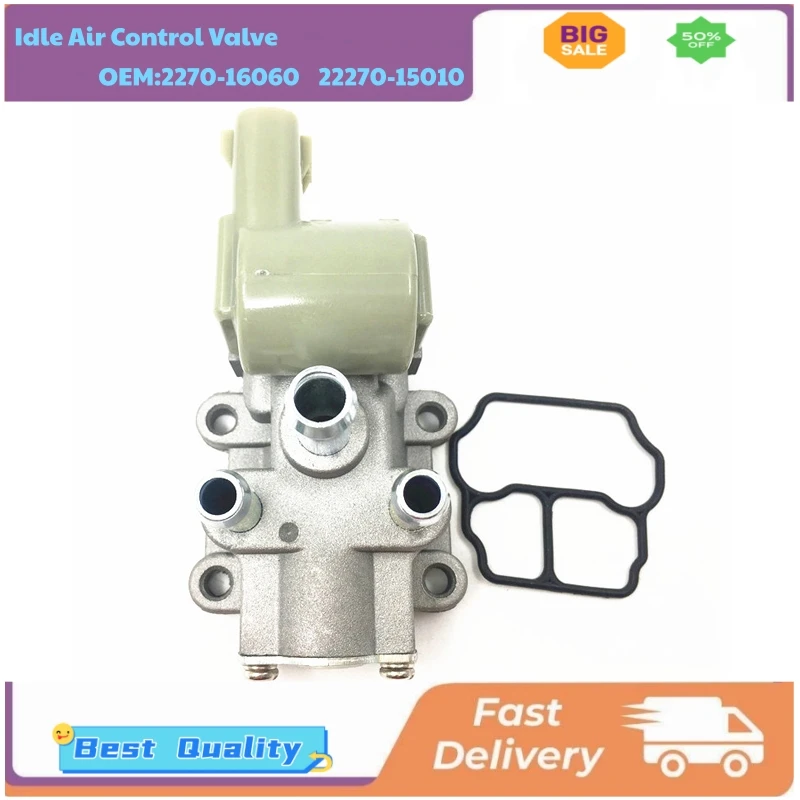 Válvulas de Controle de Ar em Marcha Lenta 22270-16060 22270-15010 Motores de Controle de Velocidade em Marcha Lenta para Toyota Corolla Motor 5A