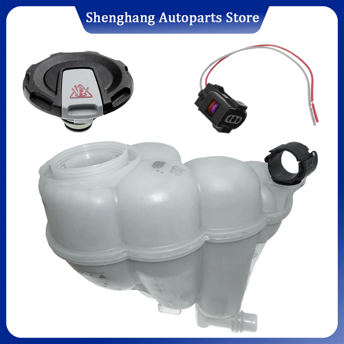 

4N0121405AF Engine Coolant Expansion Tank 4N0121405P 4N0121405B 4N0121403H 4M0121321K For Audi A8 D5 S8 Quattro 3.0L 2019-2026