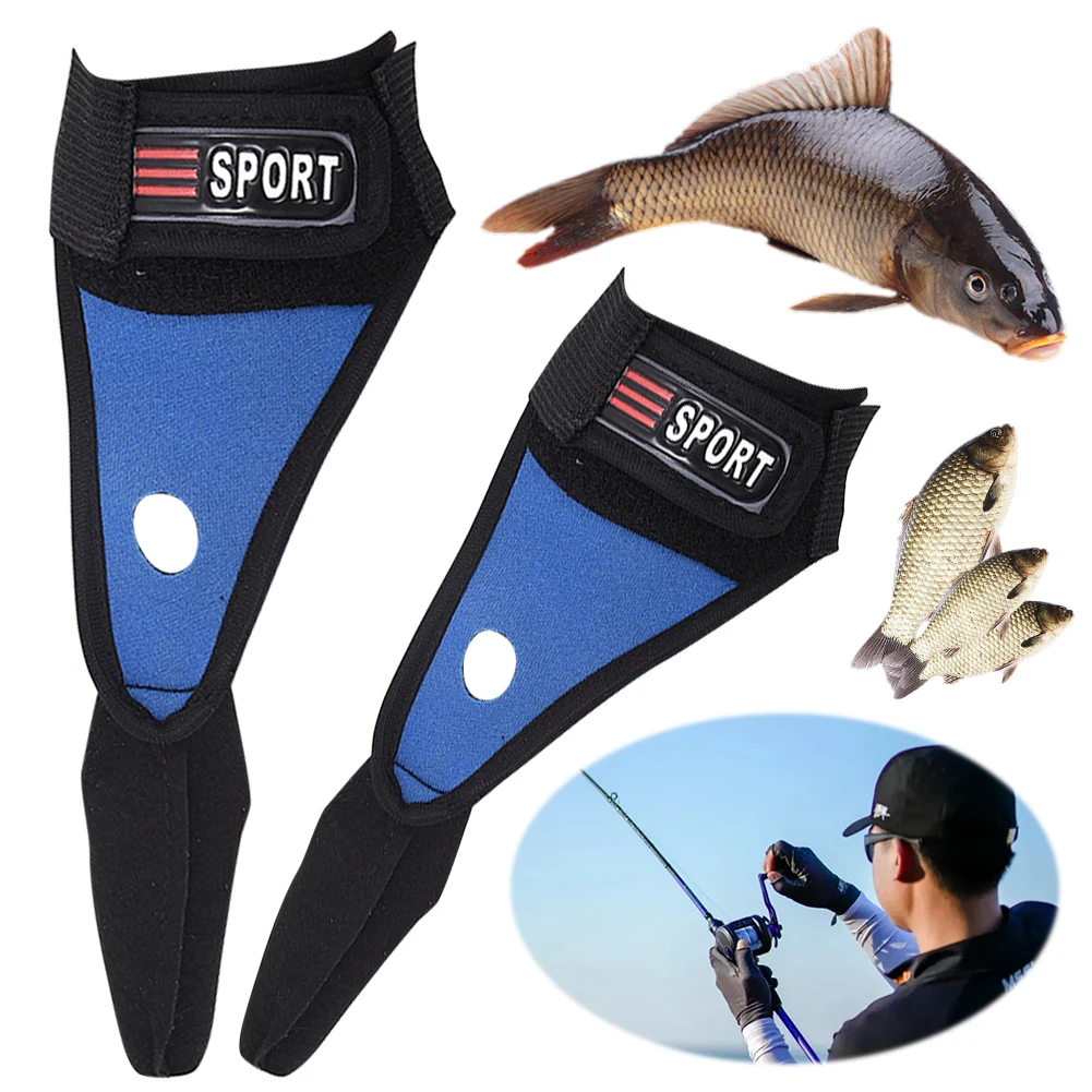 Surf Fishing Casting Gloves with Elastic Band Finger Protection Fishing Glove Anti-Slip Anti-Slice Outdoor Fishing Accessories