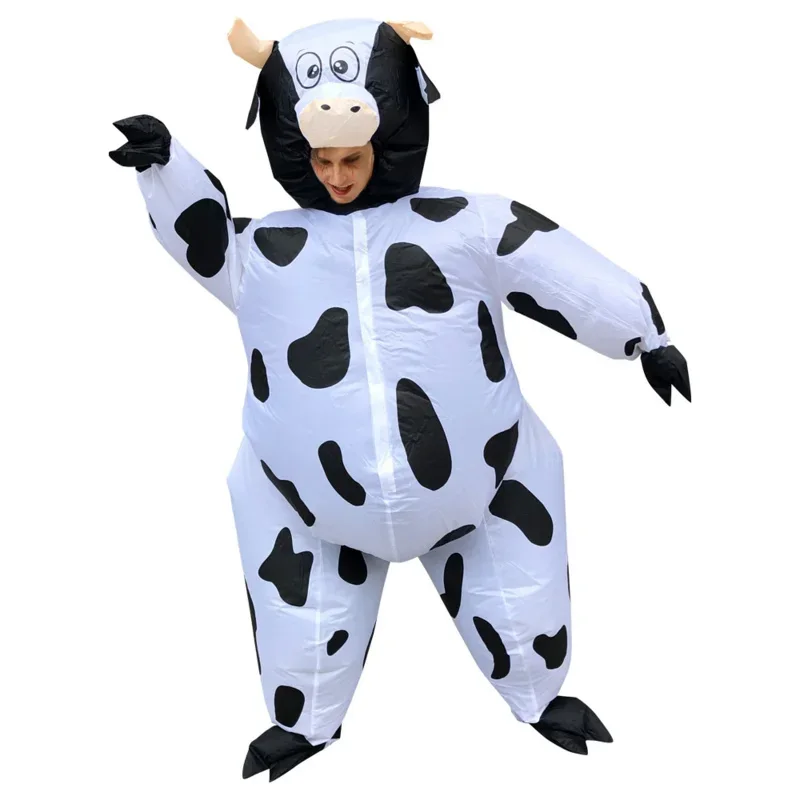 Cow Inflatable Monster Costume Scary Blow Up Cosplay Inflatable Costume For Adult Halloween  Christmas Party Festival Stage