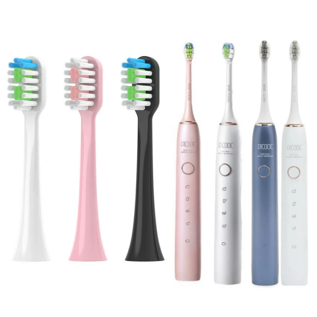 

8pcs Replacement Toothbrush Heads For Picooc T1 and Picooc T1 Lite Sonic Electric Toothbrush Soft DuPont Bristles Nozzles