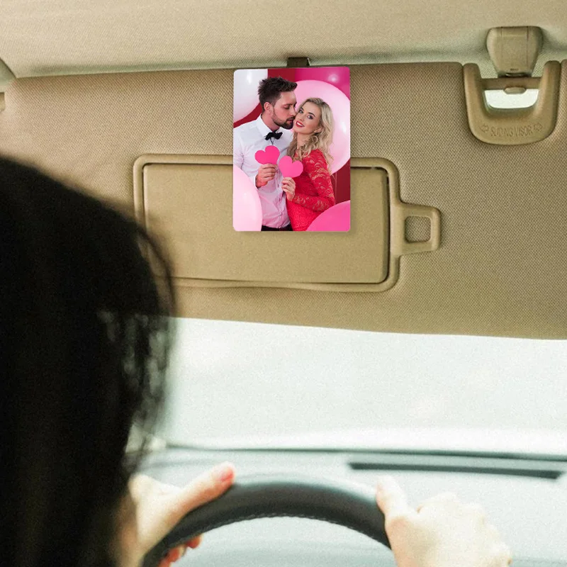 

20 шт., сублимационный автомобильный фотоклип, теплопередача, солнцезащитный козырек, украшения для персонализации автомобиля