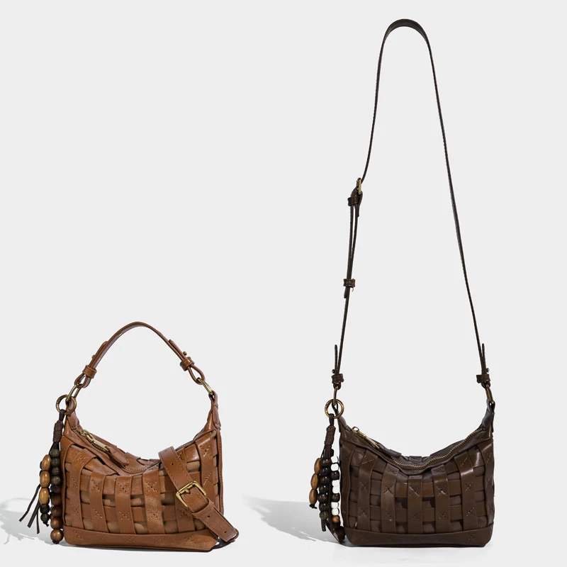 Мини-сумки-бродяги ручной работы для женщин, роскошные дизайнерские сумки-кошельки 2025 года, новинка из искусственной кожи, винтажные с внутренним карманом, верхней ручкой на плечо