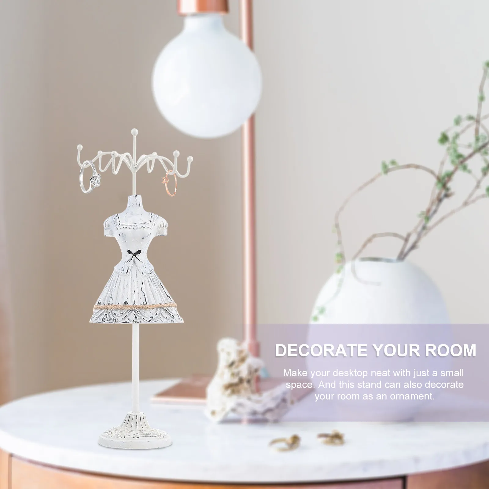 

1Pcs Rotating Jewelry Display Rack Exquisite Earring Storage Holder for Shop Display Necklace Bracelet Jewelry Stand