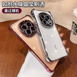 Case For Honor Magic 7 Pro 8 6 6Pro 5 Magic 8 8Pro 5G Camera Protect Cover Electroplated Transparent Silicone Shockproof Bumper