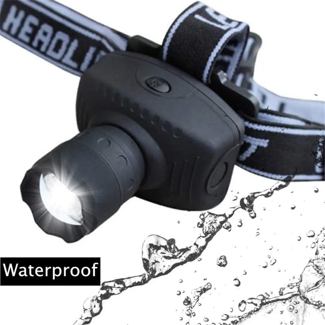 Powerful LED Head Lamp Telescopic Zoom Headlight Outdoor Waterproof Headlamp High Lumen Head Flashlight for Camping Cycling