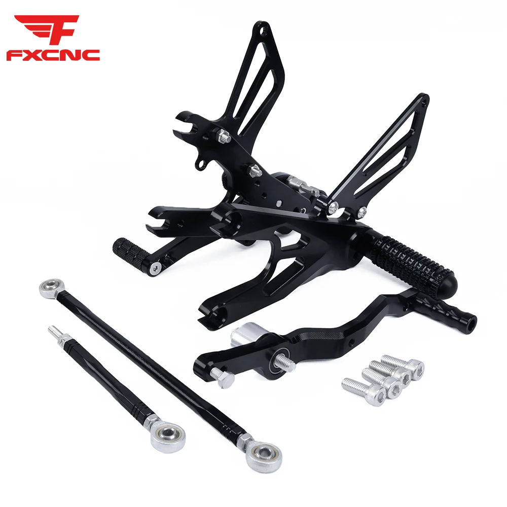 

For Yamaha YZF R6 2017-2021 Motorcycle Rearset Footrest Footpeg Pedal CNC Aluminum Alloy Foot peg Rearset Rear Set