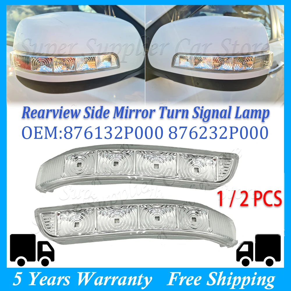 

Светодиодный указатель поворота для бокового зеркала заднего вида автомобиля KIA Sorento XM 2009-2014, артикулы 876132P000, 876232P000