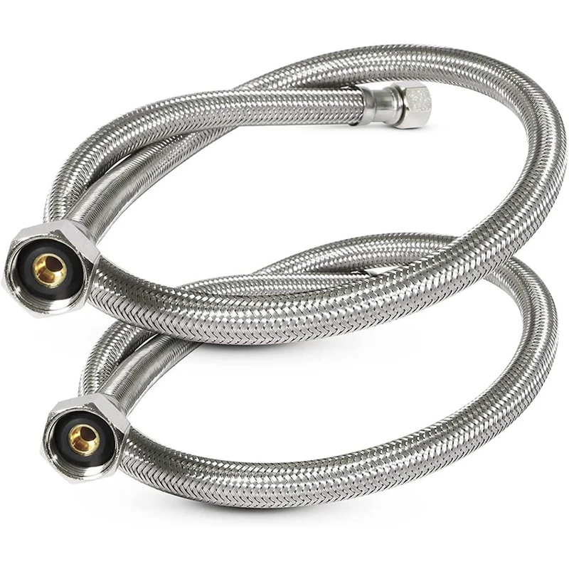 Cold Water Pipe Bidet Extension Hose Stainless Steel 9/16 （US3/8） to G1/2 Toilet Adapter Accessories A3