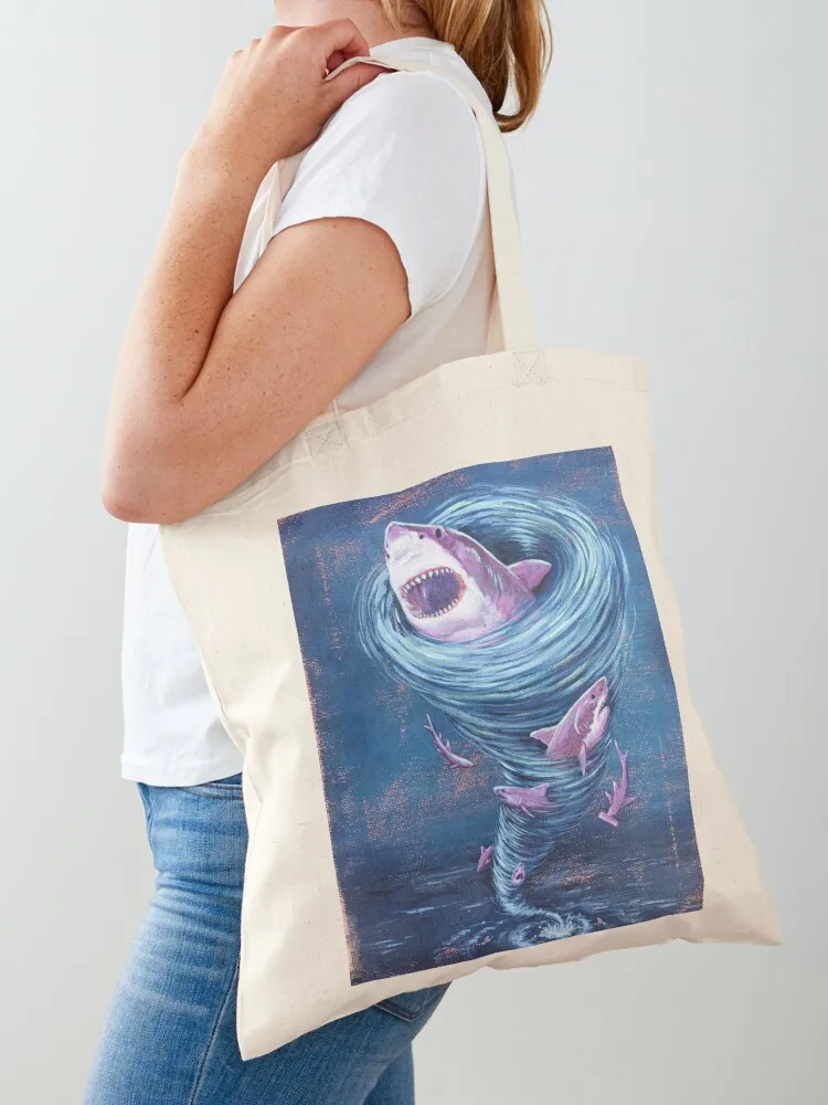 

Sharknado Tote Bag university shopper bag tote bag screen Handbags large size bags