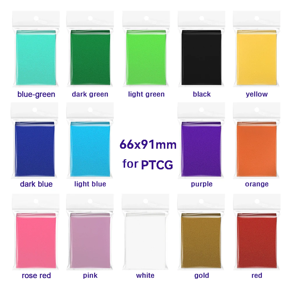

50 шт., 66x91 мм, матовые рукава для карт для PTCG/игровых карт, коллекционные карточки/настольные игровые карты, защита для игровых карт