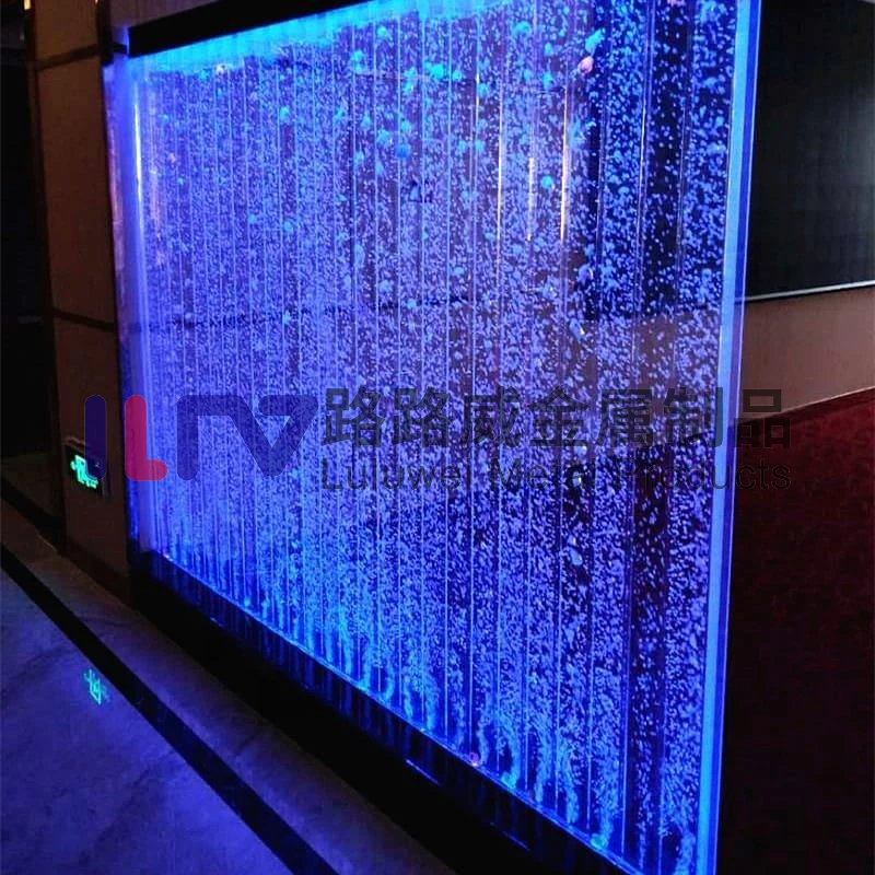 Led Acrylic Panels Screen Partition Fountain Water Bubble Wall