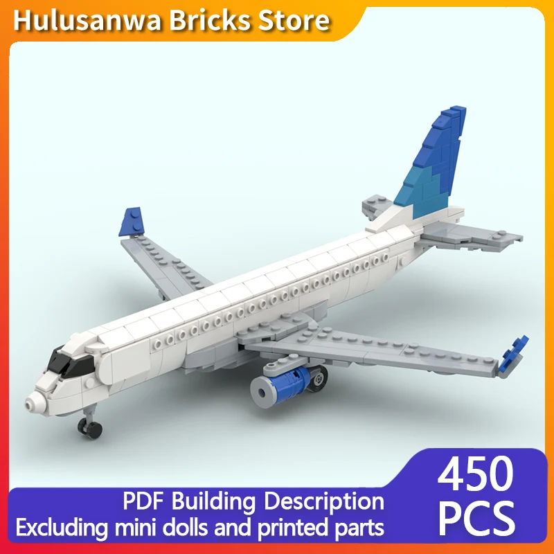 

E175-E1 Jet Regional Airliner Model MOC Building Bricks War Equipment Modular Technology Gift Holiday Assemble Children Toy Suit