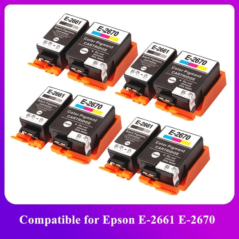 Compatible Ink Cartridge for Epson T2661 T2670 266 T266 267 T267 Premium Color WorkForce WF-100W WF-110W Printer