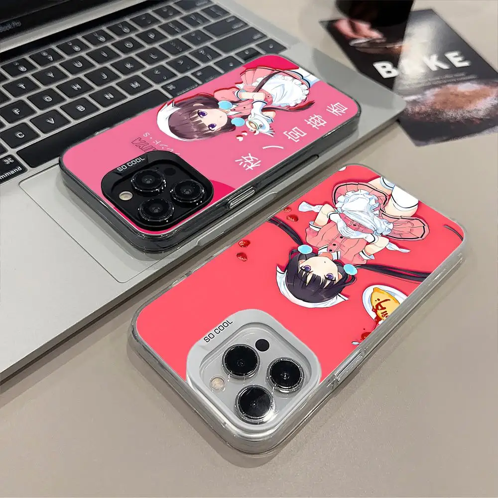 

Чехол для телефона Blend S Sakuranomiya Maika для iPhone 16, 15, 14, 13, 12, 11 X XR XS 8 7 Pro Max Plus, полупрозрачный цветной принт, красивый
