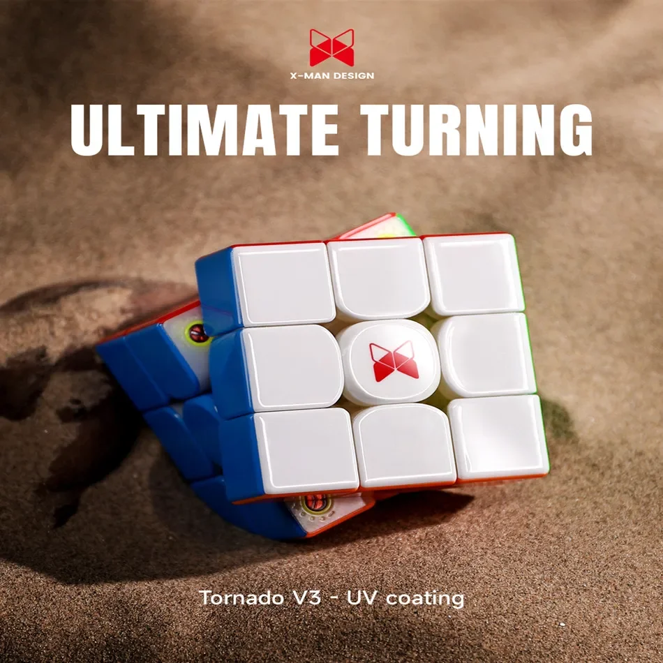 QiYi Tornado V3 Pioneer UV 3x3x3 Maglev Magnetic Magic Cube Professional 3x3 Speed Puzzle 3×3 Toy Original Cubo Magico