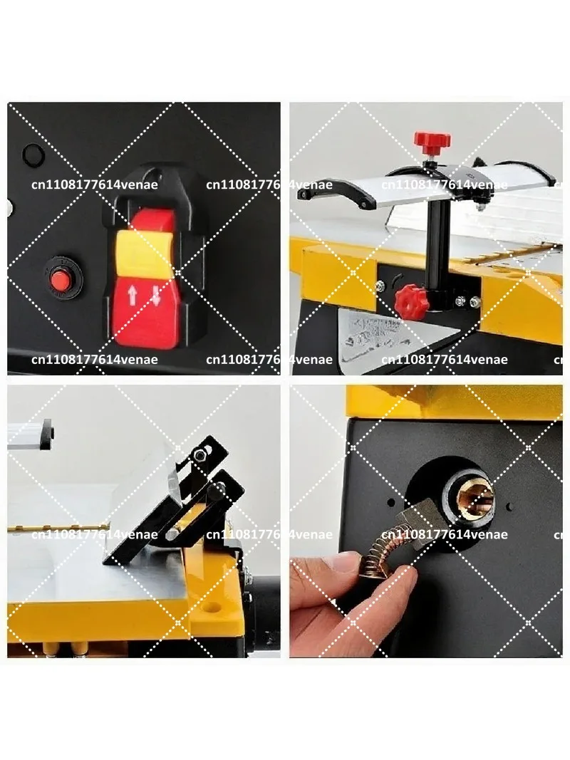 6 Inch Electric Planer  Benchtop Woodworking Tool for Home Workshop