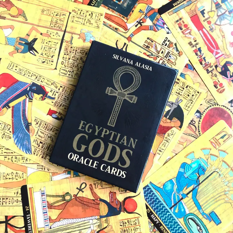 Hot Sale Egyptian Gods Oracle Card Tarot Card For Entertainment Fate Prophecy Divination Family Party Tarot Card Deck PDF Guide