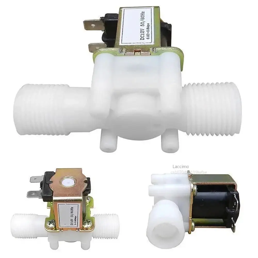 

Normally Closed 1/2" 3/4" Plastic Solenoid Valve DC12V 24V AC220V Male Thread Water Control Valve Pneumatic Controller Switch