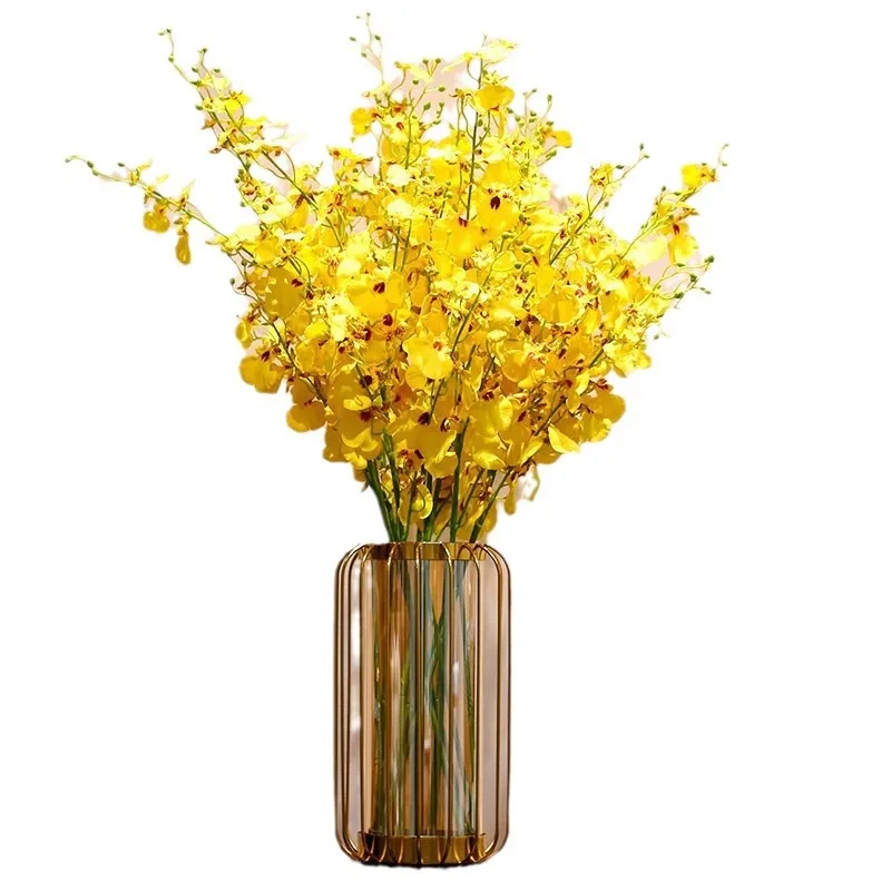 Modern minimalist vase ornament for decorative dried flowers, living room dining table, glass flower arrangement