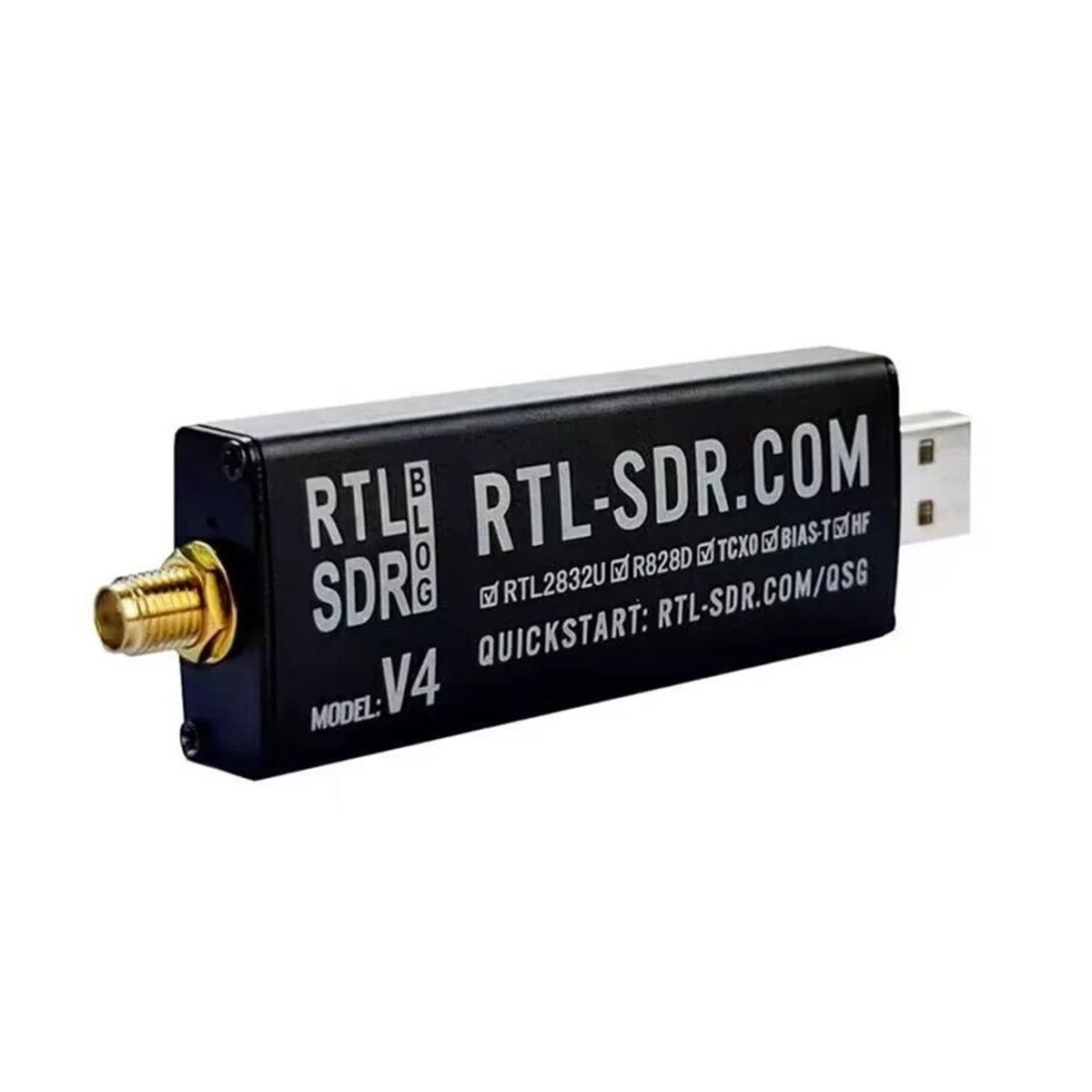 Get! For RTL-SDR Blog RTL SDR V4 R828D RTL2832U 1PPM TCXO SMA RTLSDR Software Defined Radio (Dongle Only)