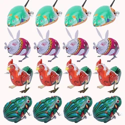 Wind-up Toys Clockwork Tin Toys Frog Rabbit Mouse Rooster Children Team Competition Game Prizes Nostalgic Souvenirs Gifts TMZ