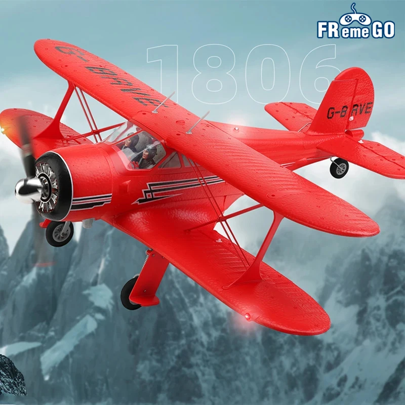 WLtoys XK A300 RC Plane Beech-D17S Double Wings RC Airplane 3D6G 1806 Brushless Motor RC Aircraft Large Fighter Toys for Kids