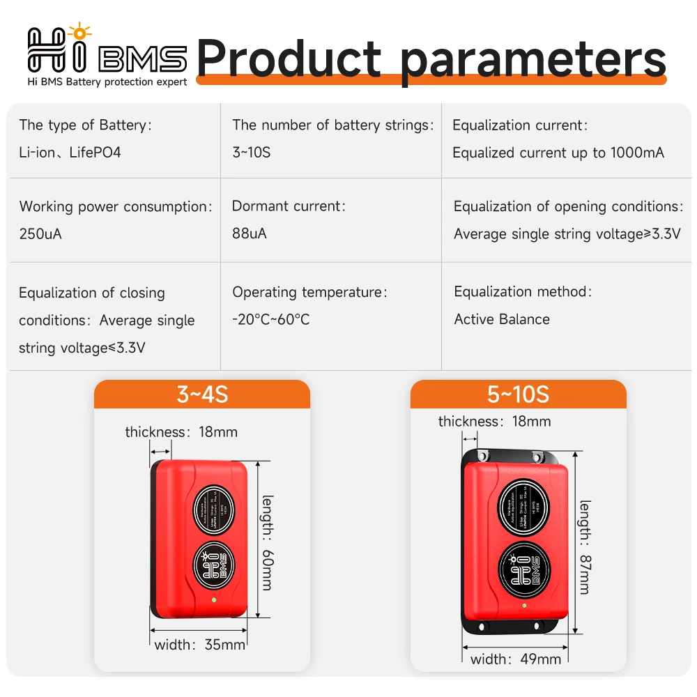 Imagem -04 - Sistema de Armazenamento de Energia Solar 4s 12v Lifepo4 Bms 100a Wifi Bluetooth Balanceador Ativo 1a