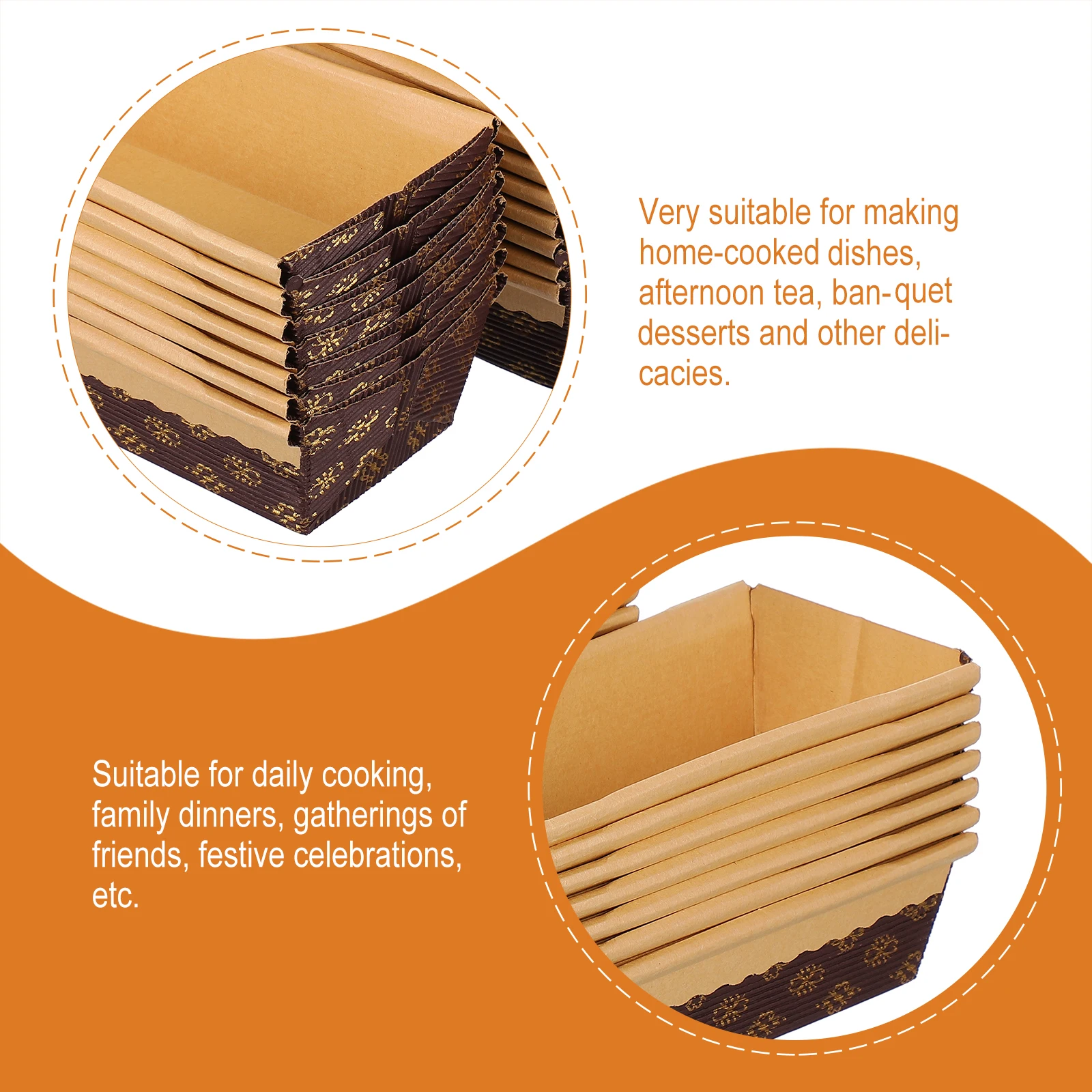 

25Pcs Toast Bread Mold Boat Shape Nonstick Baking Pans for Home Cooking Banquet Cake Loaf Mold Kitchen Bakeware Tray