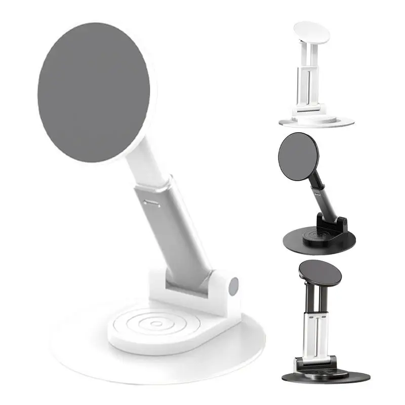 

Phone Stand for Desk Adjustable Foldable Desktop Cell Phone Holder Stand Magnetic Desk Tablet Stand for Phone Reader Cell Phone