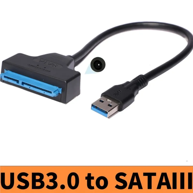 Cabo USB 3.0 para sata 2.5 polegadas para laptop, cabo do disco rígido, porta serial sata 22pin