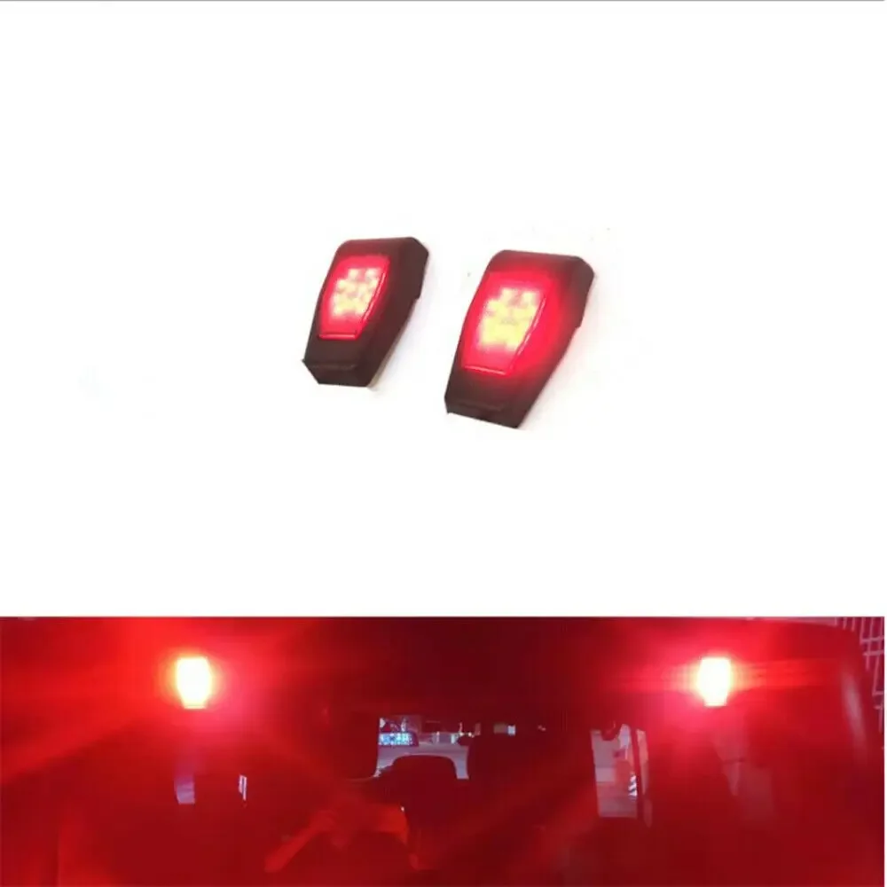 2 PCS LED Light Tailgate Rear Window Glass Hinge Trim as Rear Tail/Backup Reverse/Brake Lights for 2007-2017 Jeep Wrangler JK - Image 4