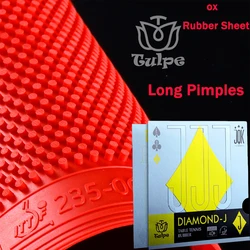 TUTTLE Tulip Table Tennis Rubber Sheet Dragonow Pimples Out Long Pimple OX Ping Pong Rubber ITTF Approve Rubber Fast Attack