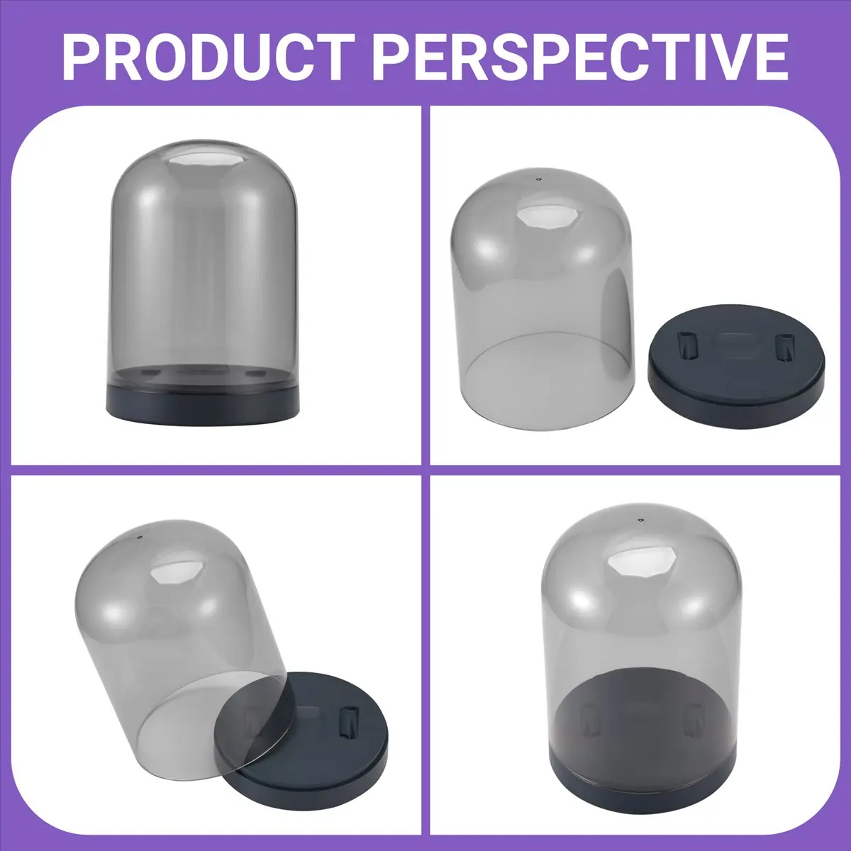 newabnr-ディスプレイスタンド-クリアカバー付き-dji-ドローン-mavic-mini-4-3-シリーズ用-ディスプレイスタンド-防塵ディスプレイフレーム-ブラック