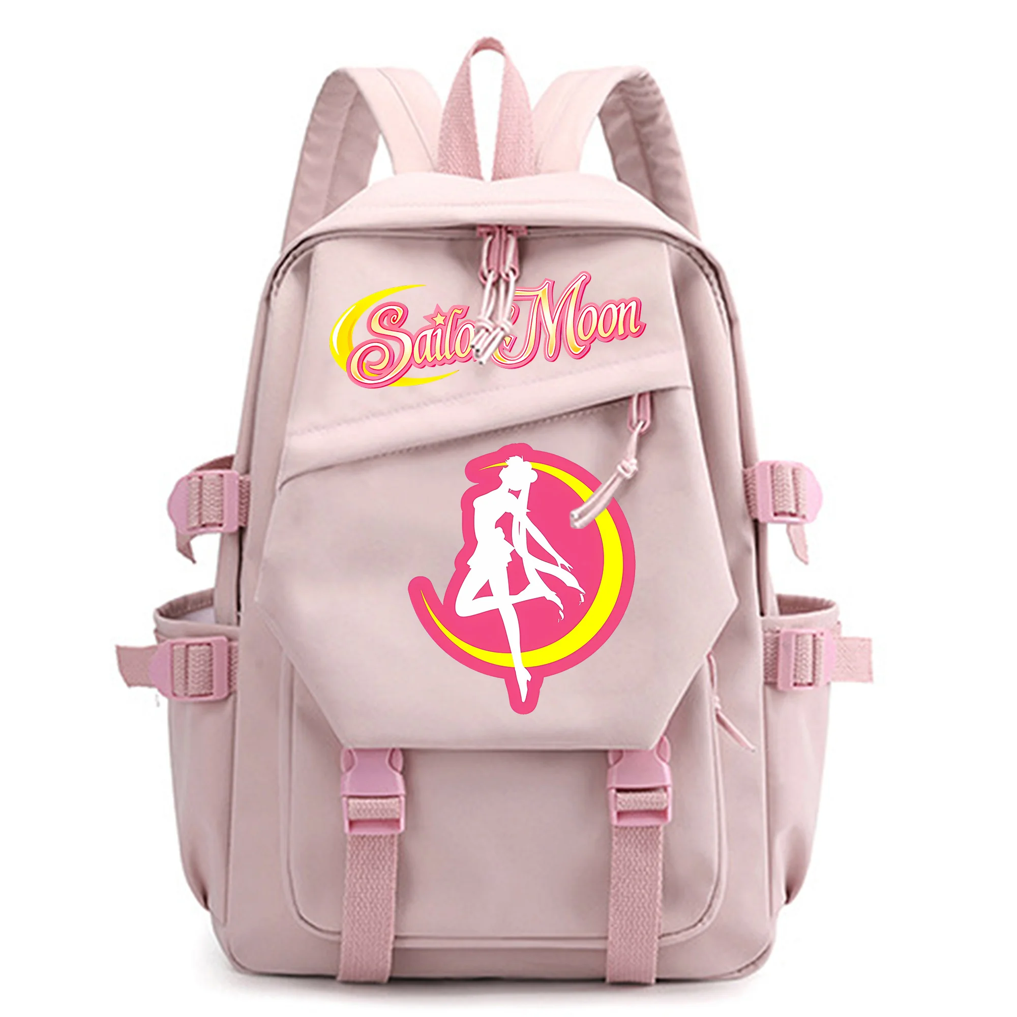 Sailor Moon Backpack for Women Children Student Supplies Schoolbag Cute Cartoon Printed Travel Large Capacity Bag Boy Girl Gifts