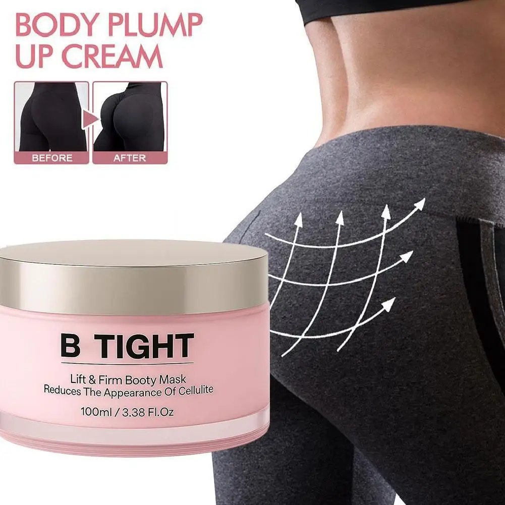 

Pink Hydrating Hyaluronic Acid Body Cream Firming B-Tight Bum Mask Cross-Border Hot Style Moisturizing Hip Cream Bum Mask