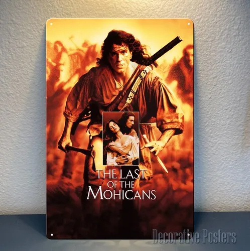 The Last of Mohicans Movie Metal Poster -Collectable Sign- 20x30cm,  -aluminum sign