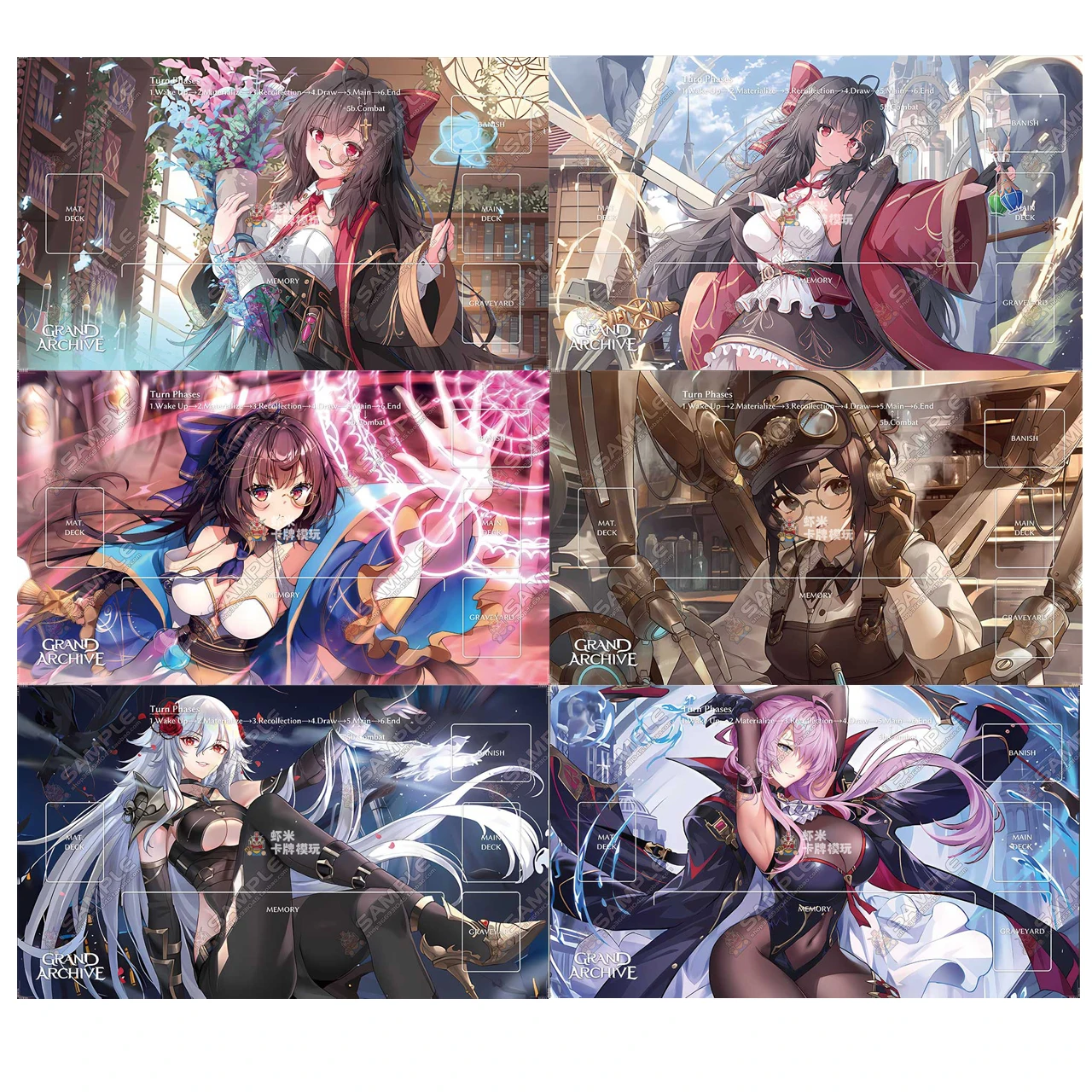 

Аниме-коврик для настольных игр 600x350 мм, серия Grand Archive, с индивидуальным дизайном, Арима, Арисана, Нико-Вайплеш, Альюр, одиночный бой, резиновый игровой коврик-игрушка