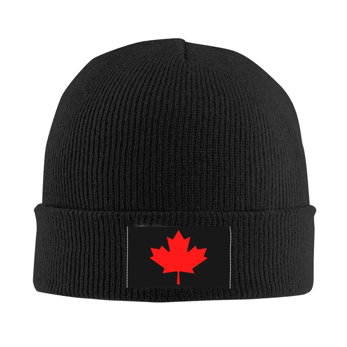 Canada Maple Leaf Canadian Flag Skullies Beanies Caps Men Women Unisex Trend Winter Warm Knit Hat Adult Bonnet Hats