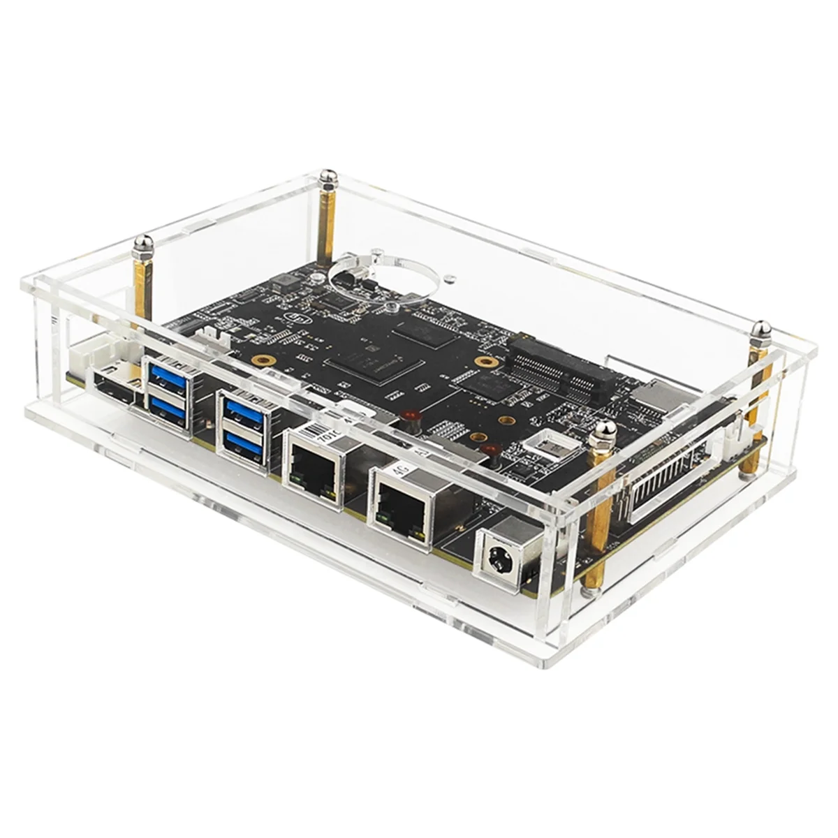T07C-Voor Banana Pi BPI-F3 Acryl Case Transparante Shell Beschermende Doos Optioneel Koelventilator Development Board