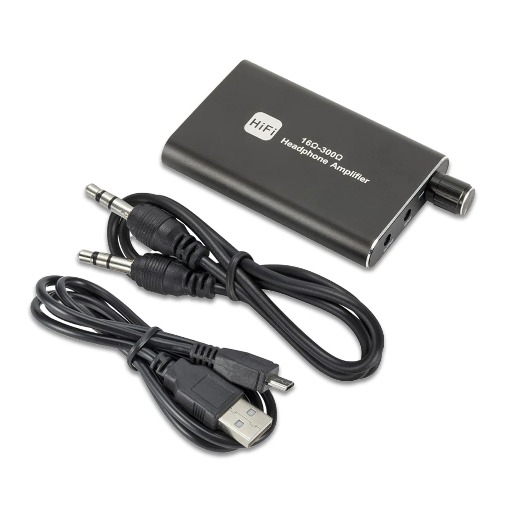 Headphone Amplifier 3 5mm AUX HiFi Earphone Adapter 2 Stage Gain Switch Lossless Decoding Headset Amp Music Player MP4