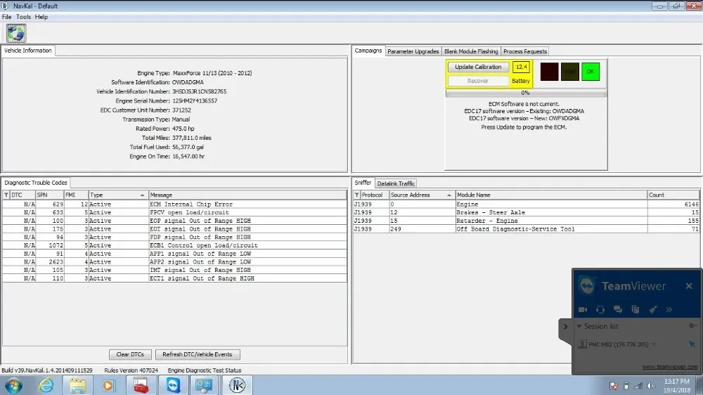 

Navkal 2018 Offline Version + File for DELETE D-P-F MAXXFORCE 13 EPA 10+Instructions+Flash+restore Factory Setting ECM +keygen