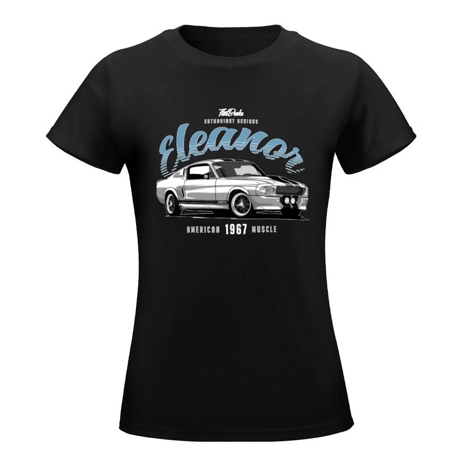 1967 Mustang Fastback - Eleanor T-Shirt plus sizes customs design your own hippie clothes quick-drying Women's cotton t-shirt