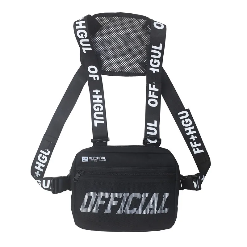 Color-blocking Oxford cloth tactical backpack for men and women, multi-functional vest and tactical chest bag - view 5