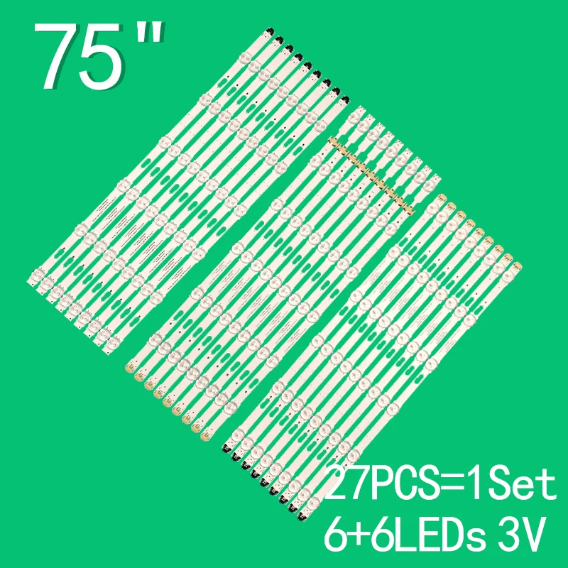 

LED Backlight Strip For UE75MU6175 UE75MU6179 UE75MU6192 UE75MU6198 UE75MU7000 V5DU-750DCA-R1 V5DU-750DCB-R1 V5DU-750DCC-R1